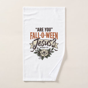 Christliches Fall-O-Ween Jesus Vintage Gravur Shir Handtuch