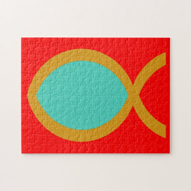 Christliches Fisch-Symbol (Horizontal)