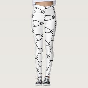Christliches Fisch-Symbol Ichthys Thunder_Cove Leggings