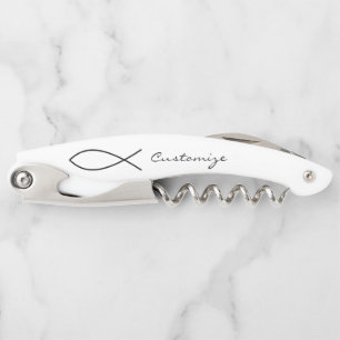 Christliches Fischsymbol Ichthys Thunder_Cove Kellnermesser