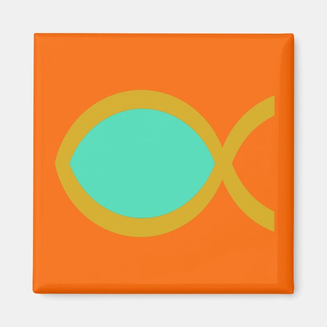 Christliches Fischsymbol Magnet (Vorne)