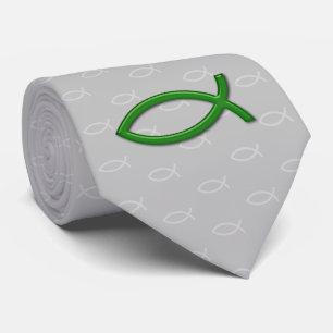 Christliches Fischsymbol Neck Tie Krawatte