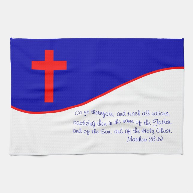 Christliches Flag Inspiriert Küchentuch (Horizontal)
