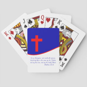 Christliches Flag Inspiriert Spielkarten