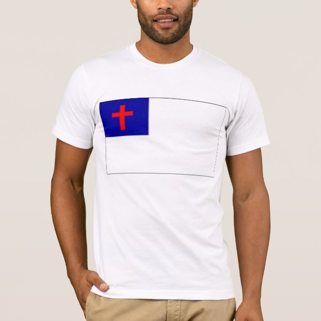 CHRISTLICHES FLAGGEN-SHIRT T-Shirt (Vorderseite)
