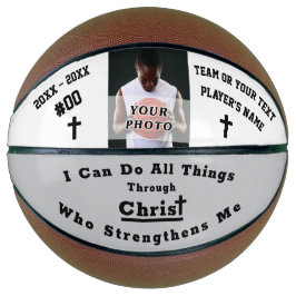 Christliches Foto und vollständig, anpassbarer Bas Basketball