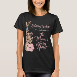 Christliches Frauenfrühlings-Retreat Wildflower Pi T-Shirt