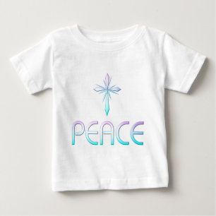 Christliches Friedenskreuz Baby T-shirt