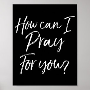 Christliches Gebet & Evangelisationsgeschenk Wie k Poster