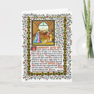 Christliches Gebet mit Weihnachten