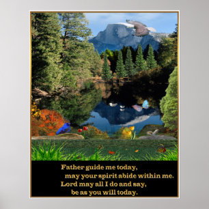 Christliches Gebet-Poster Poster