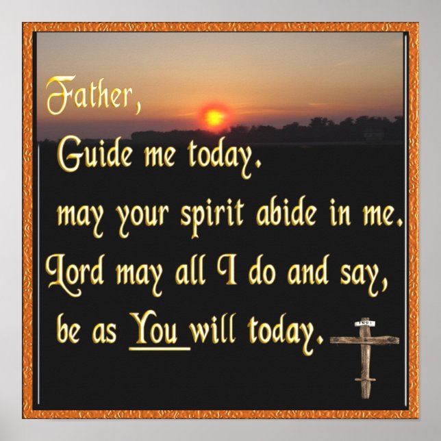 Christliches Gebet-Poster Poster (Vorne)