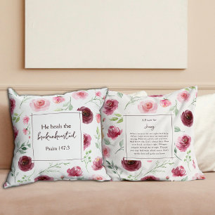 Christliches Gebet Psalm 147:3 Keepake Geschenk Mo Kissen