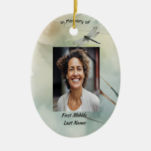 Christliches Gedenkfoto-Andenken, maßgeschneiderte Keramik Ornament