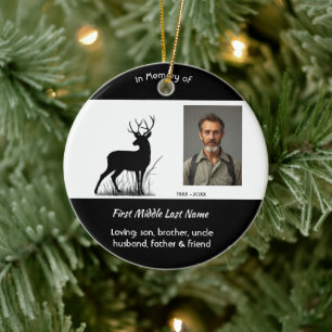 Christliches Gedenkhirsch Hirsch Outdoor-Mann Keramik Ornament