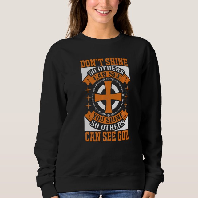 Christliches Gemeindemitglied Jesus 7 Sweatshirt (Vorderseite)