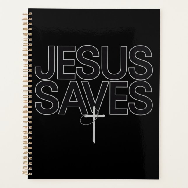 Christliches Geschenk Jesus Faith Bible Verse Planer (Vorderseite)
