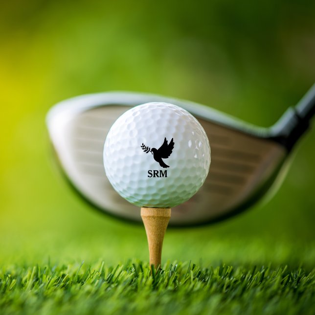 Christliches Geschenk Mit Monogramm Dove Custom Me Golfball (Von Creator hochgeladen)