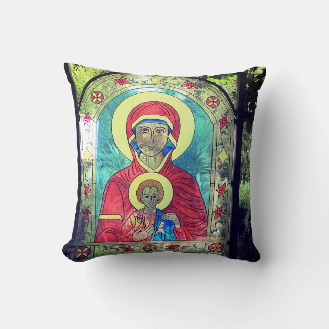 Christliches Geschenk, orthodoxes Kissen (Vorderseite)