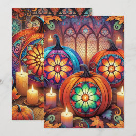 Christliches gestanztes GlasHalloween Einladung