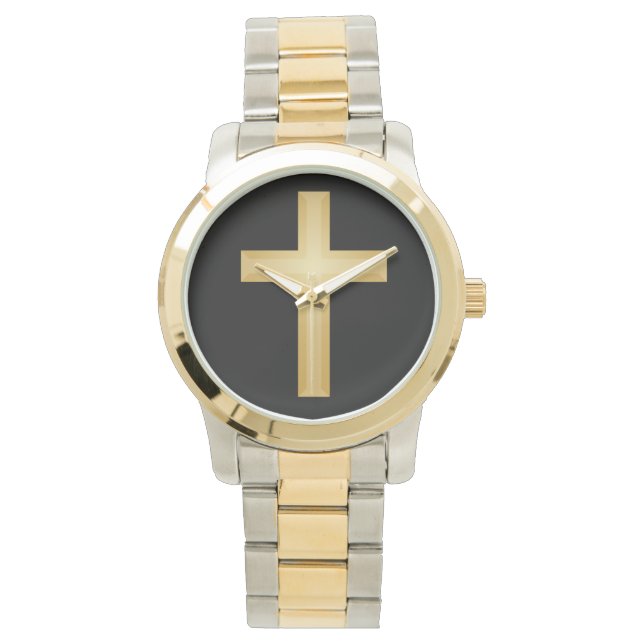 Christliches Gold Armbanduhr (Vorderseite)