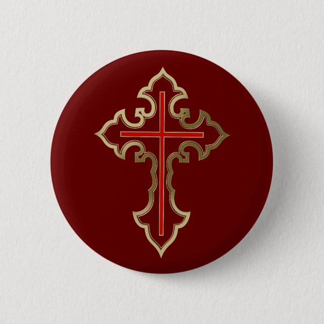Christliches Goldrausch Button (Vorderseite)