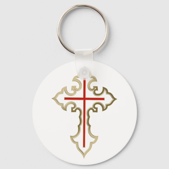 Christliches Goldrausch Schlüsselanhänger (Vorderseite)