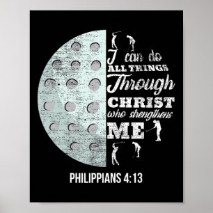 Christliches Golf Philipper 413 Golfer-Geschenke M Poster