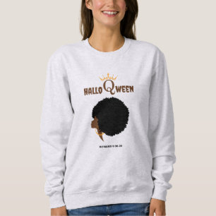 Christliches Halloween AFRO QUEEN Bibel Vers Sweatshirt