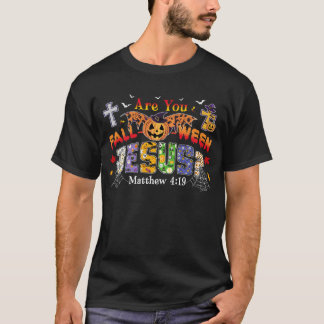 Christliches Halloween-Geschenk Herbst Spooky Jesu T-Shirt