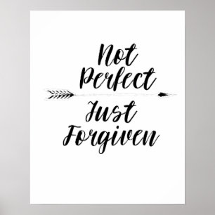Christliches Inspirational nicht vervollkommnen Poster