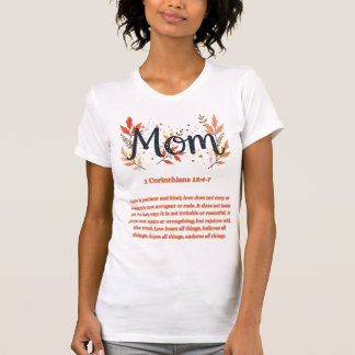 Christliches inspirierendes Bibelvers-Mutter-T-Shi T-Shirt