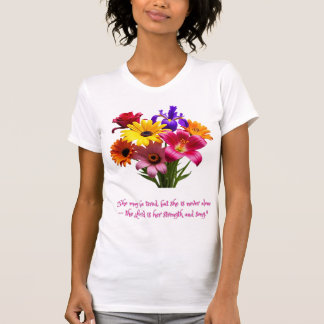 Christliches inspirierendes Blumen-Mutter-T-Shirt T-Shirt