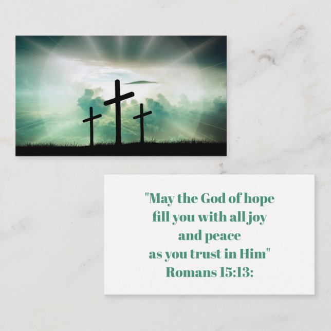 Christliches inspirierendes Hope Bible Religious C Visitenkarte (Vorne/Hinten)