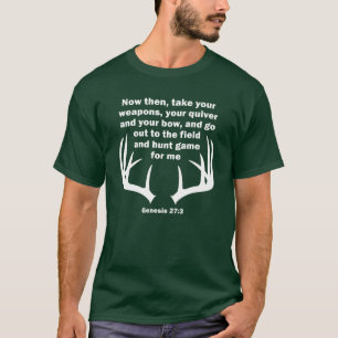 Christliches Jäger-Jagd-Genese-27:3 T-Shirt