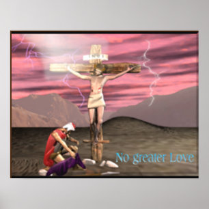 Christliches Kalvarienberg-Kunstposter Poster
