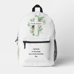 Christliches Kindergebet und Individuelle Name Bedruckter Rucksack