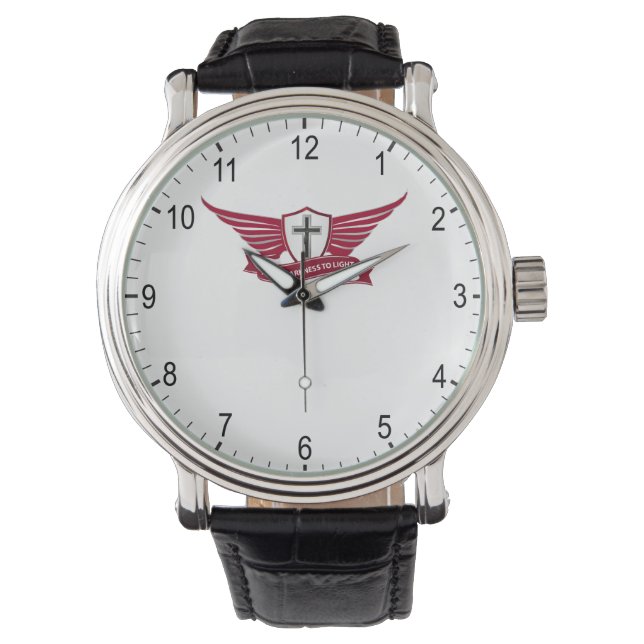 Christliches Kreuz Armbanduhr (Vorderseite)