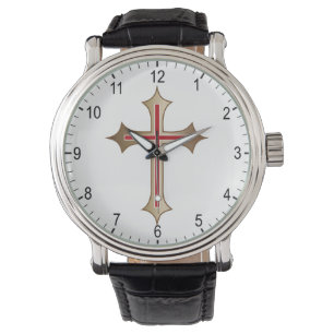 Christliches Kreuz Armbanduhr