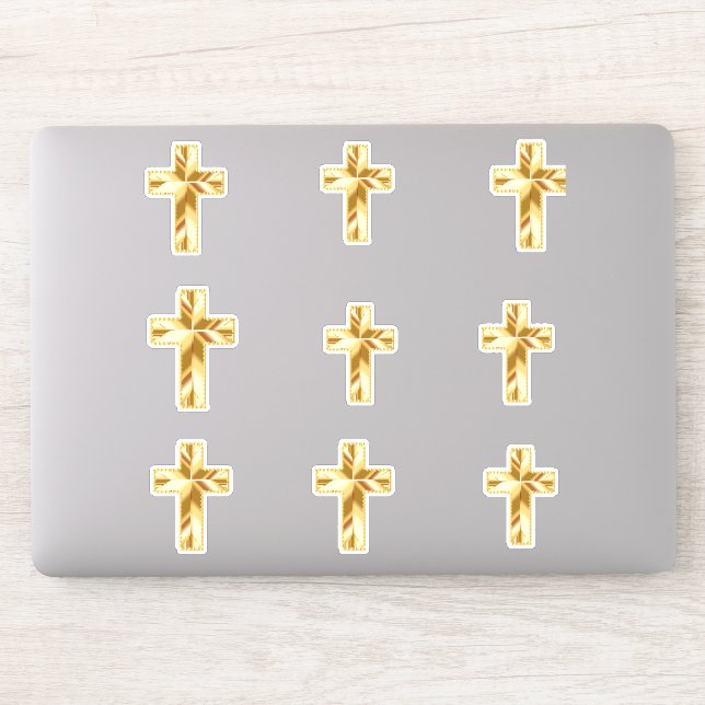 Christliches Kreuz Aufkleber (Computer)