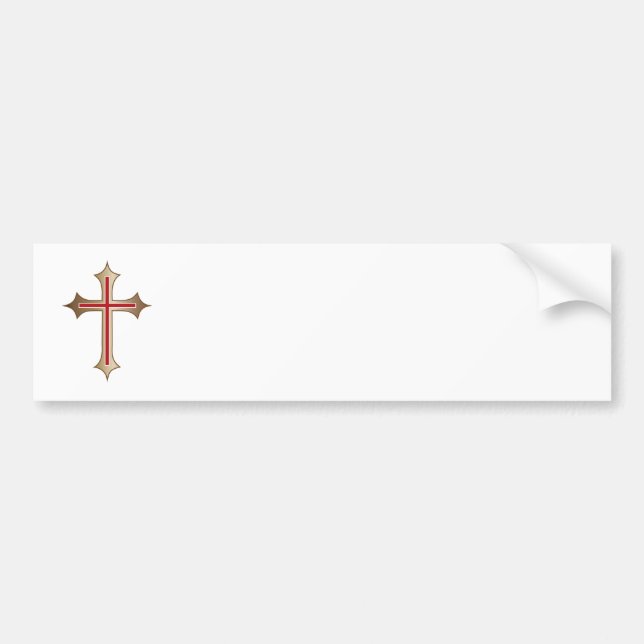 Christliches Kreuz Autoaufkleber (Vorne)