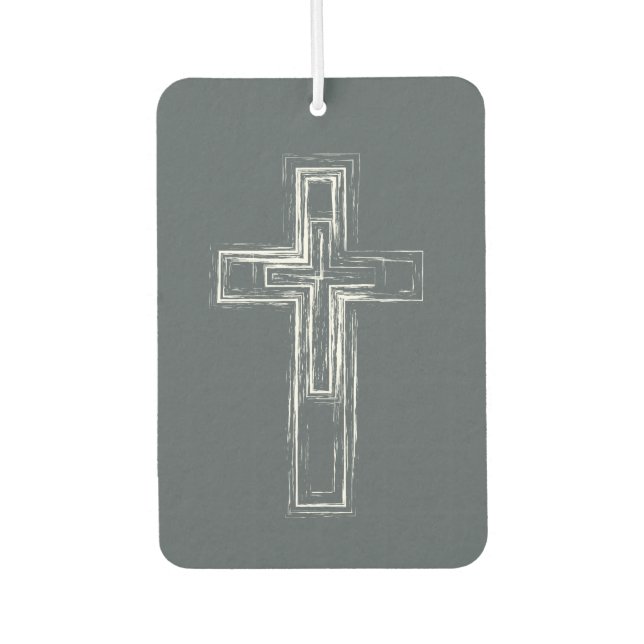 Christliches Kreuz Autolufterfrischer (Vorderseite)
