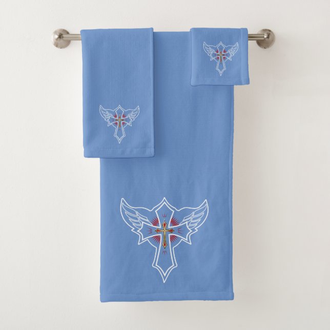 Christliches Kreuz Badhandtuch Set (Insitu)