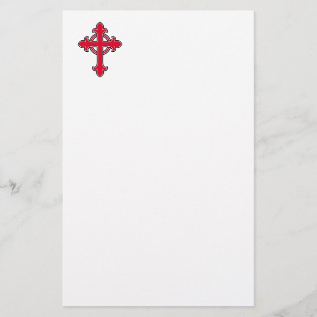 Christliches Kreuz Briefpapier (Vorderseite)
