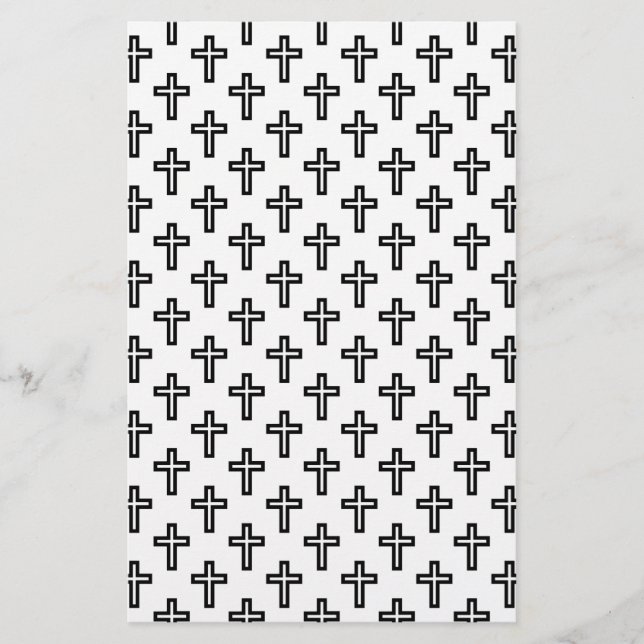 Christliches Kreuz Briefpapier (Vorderseite)