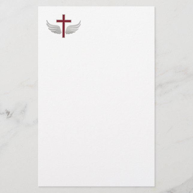 Christliches Kreuz Briefpapier (Vorderseite)