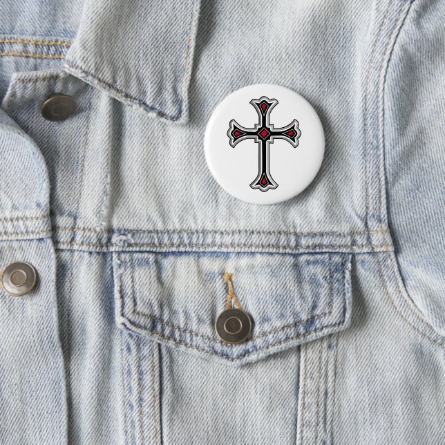 Christliches Kreuz Button (Beispiel)