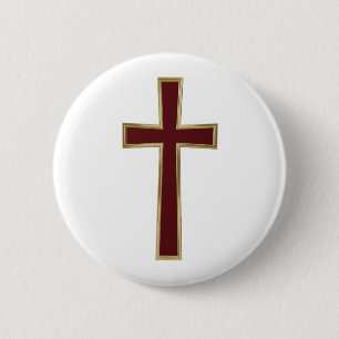 Christliches Kreuz Button