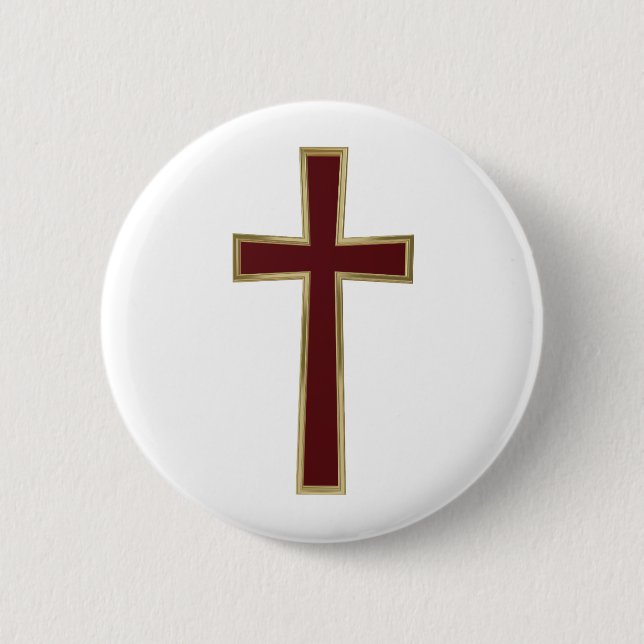 Christliches Kreuz Button (Vorderseite)