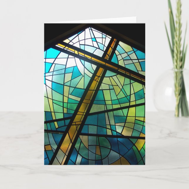 Christliches Kreuz der Jesuskirchenkarte Karte (Vorderseite)